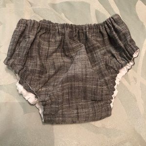Charcoal grey diaper cover EUC 3-6mo